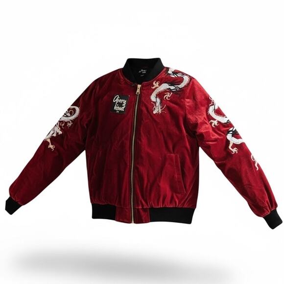 Clivery Houst Other - NWT VTG Clivery Houst Red Polyester Jacket Size Large